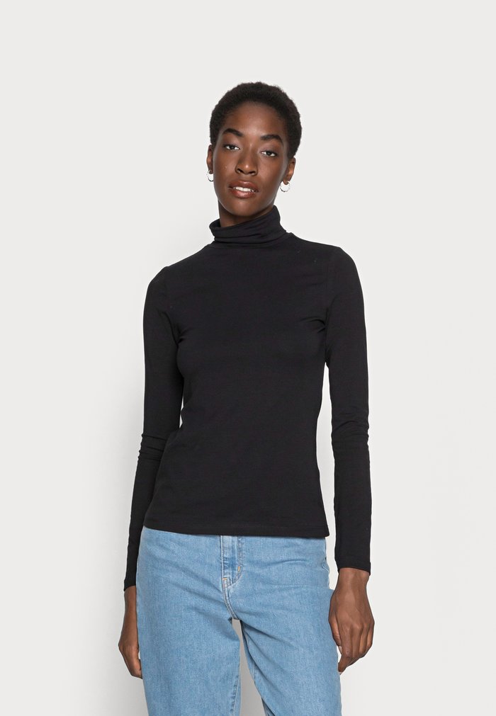 Hauts Anna Field BASIC ROLL NECK LONG Noir Femme | TIO-3405623